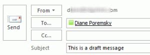 Image result for Draft Message Example