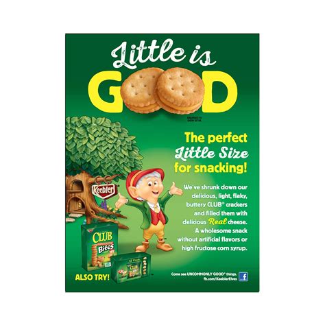 Keebler Club Cheese Bites, Mini Sandwich Crackers, 8.8 oz Box: Buy ...