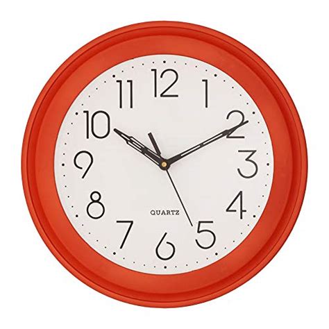 Buy ZHADE Orange Plastic Designer Round Dail Analog Wall Clock (31 * 31 ...