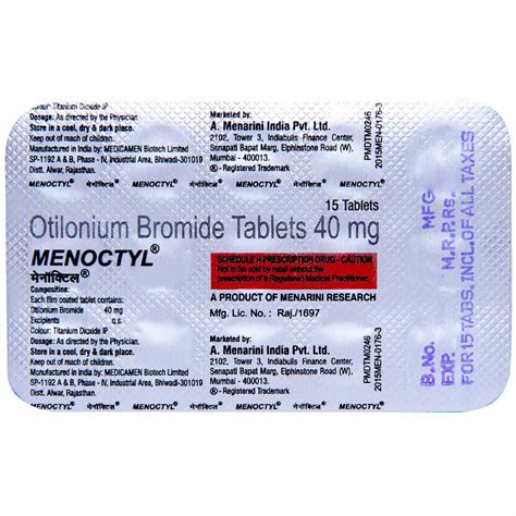 Menoctyl Tablet 15's Price, Uses, Side Effects, Composition - Apollo ...