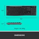 Logitech MK 275 Wireless Standard Gaming Keyboard Compatible with ...