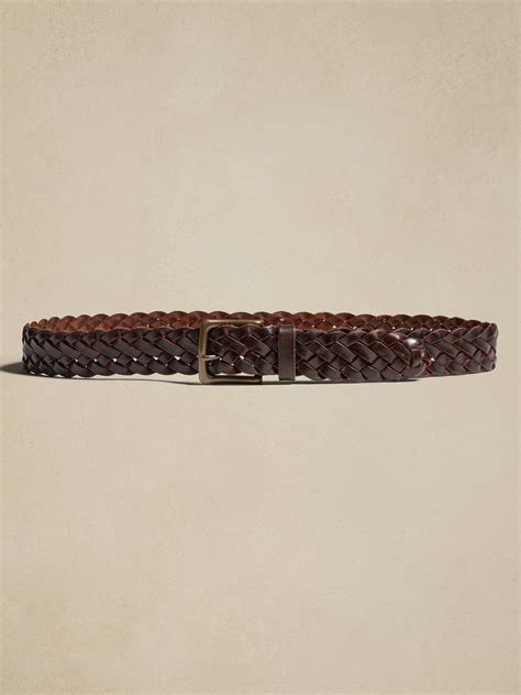 Nestor Braided Leather Belt | Banana Republic
