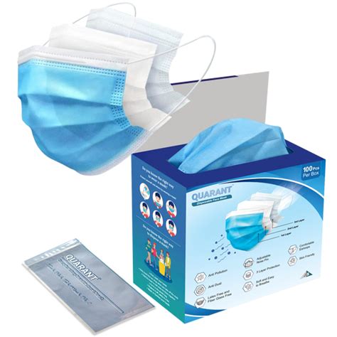 Quarant Surgical Face Masks for Men and Women - 3 Ply Masks, 4 Ply ...