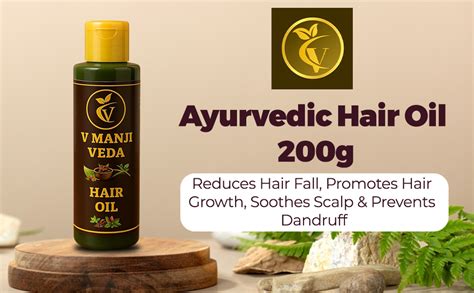 Buy V. Manji Veda Ayurvedic Hair Oil 100ml | With Bhringraj, Amla ...