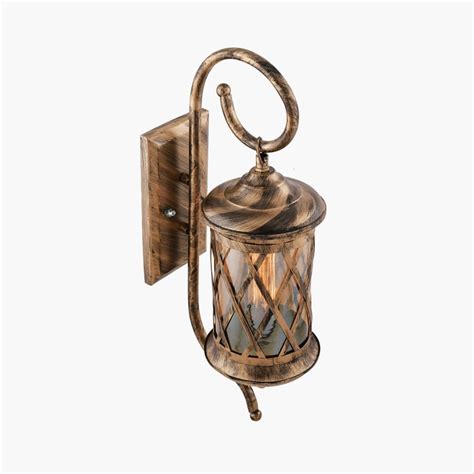 Buy HOMESAKE Contemporary Decor Golden Metal Wall Lamp from Homesake at ...