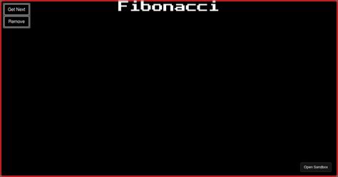 CodeHS Fibonacci JavaScript 的图像结果