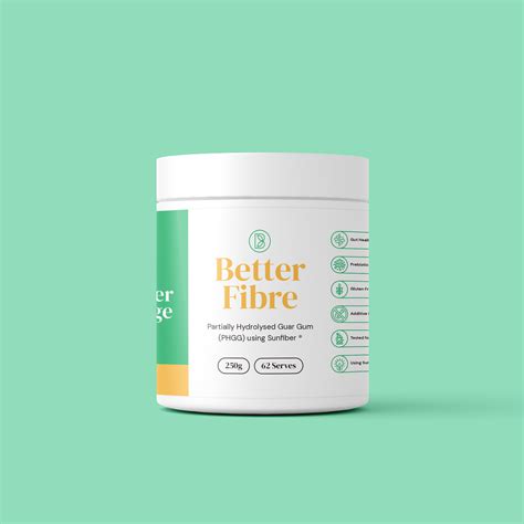 250g Better Fibre - Partially Hydrolysed Guar Gum (PHGG) using Sunfibe – Better Than Bread