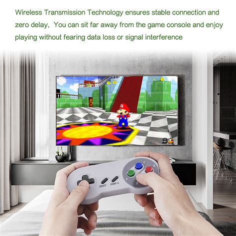 Buy PC Game Controller Wireless Computer Joystick Joypad SNES Gamepad ...