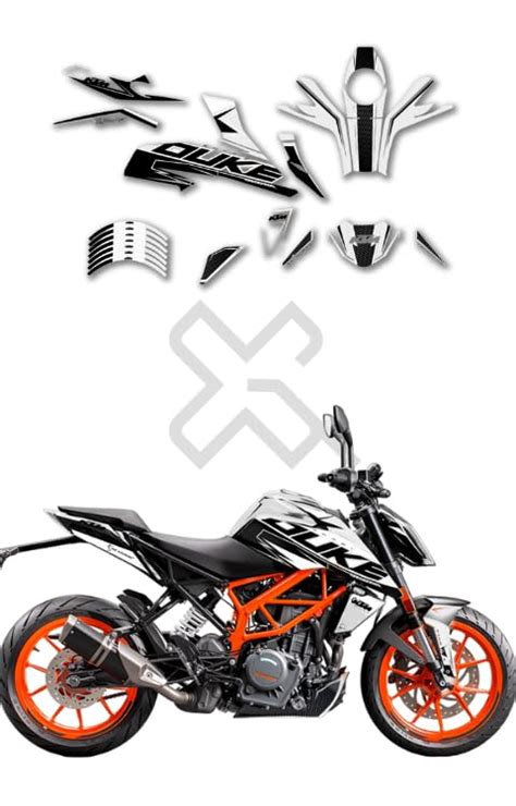 Grayfixx Super Duke Edition Full Body Sticker for Duke Bs6 250/390/125 ...