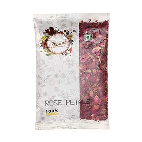 Chounk Premium Sun Dried Edible Rose Petals (Gulab Patti), 100 grams ...
