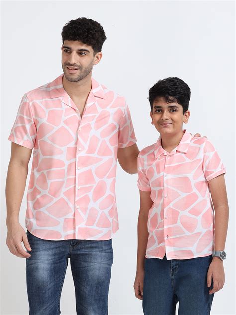 Shop Pastel Printed Daddy and Son Shirts Online