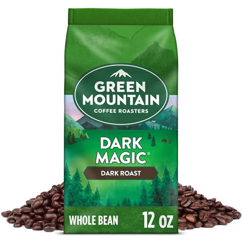 Green Mountain Coffee, Dark Magic, Dark Roast, Whole Bean Coffee ...