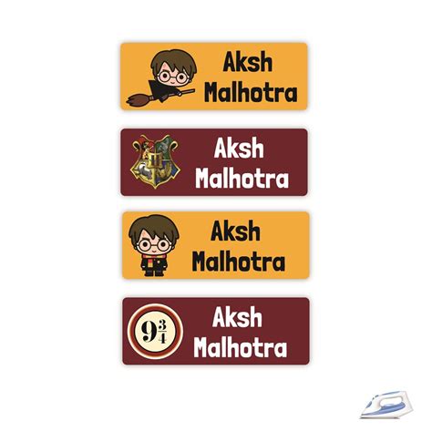 Iron On Labels (Rectangular) - Harry Potter – Popup Kids