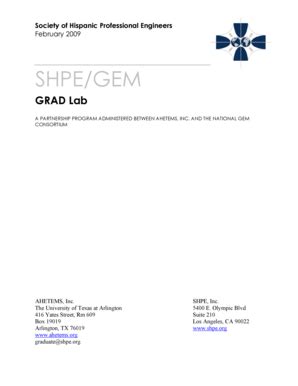 Fillable Online shpefoundation GRAD Lab - SHPE Foundation ...