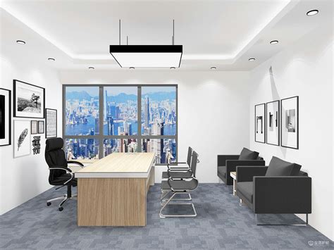 小面积办公室装修效果图-办公空间-上海办公室装修可鼎设计有限公司
