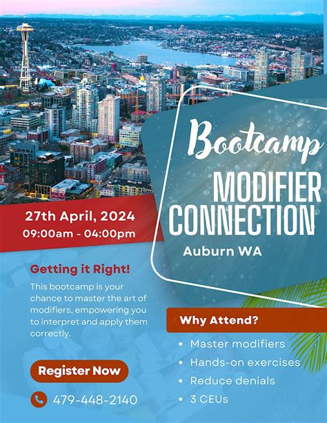 Modifier Connection Bootcamp, Auburn Community & Event Center, 27 April ...