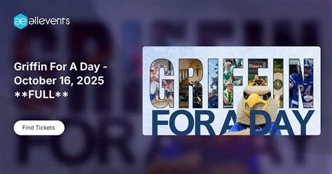 Griffin For A Day - October 16, 2025 **FULL** , 711 Hooper Ave, Toms ...
