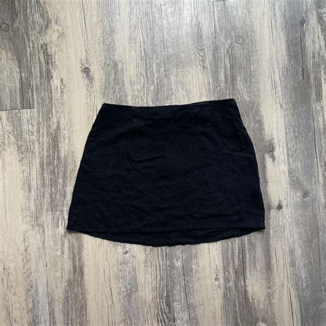 Princess Polly Women's Black Skirt | Depop
