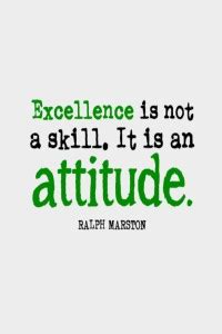 AOVP0646 Excellence Is Not A Skill Its An Attitude Motivational Poster ...