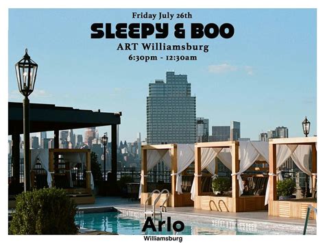 Sleepy & Boo - Open-to-close on the Arlo Rooftop - Friday August 16th ...