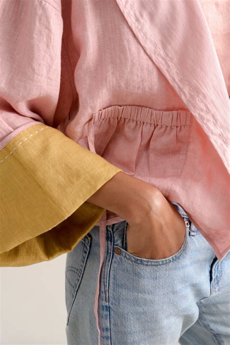 Tsuki Linen Reversible Jacket | ituvana