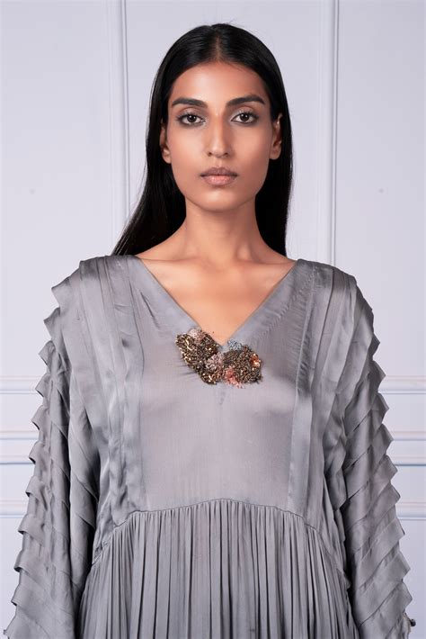 Stylish Kurta for Women - Modern Grey Dress – A Humming Way