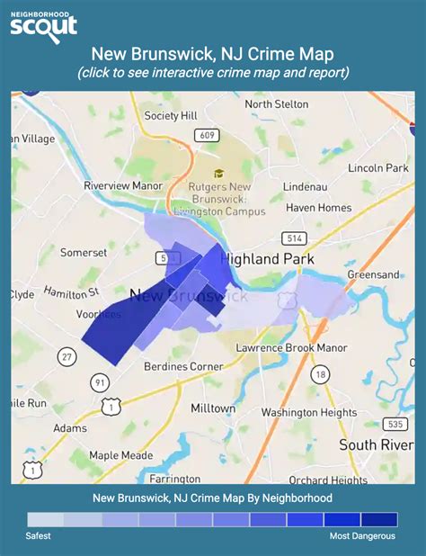 Map Of New Brunswick New Jersey