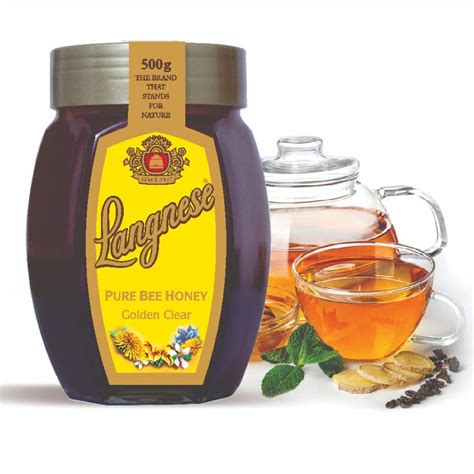Langnese 100% Pure Golden Clear Honey, 500 g, Raw Bee Honey from ...