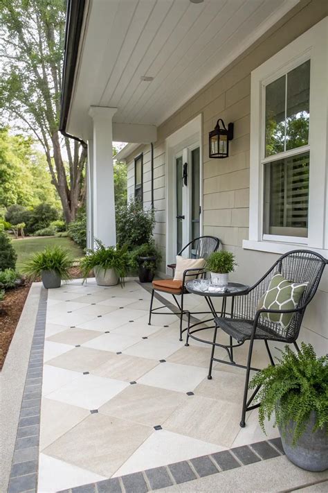 13+ Stylish Front Porch Tile Ideas to Transform Your Space