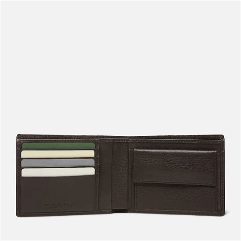 Kennebunk Leather Bifold Wallet With Coin Pocket for Men in Dark Brown