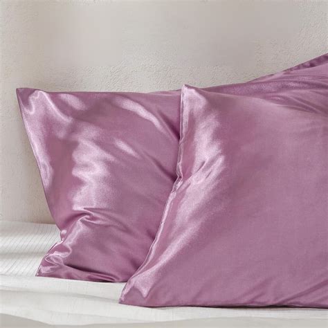 2 Satin Pillow Covers with 3 Satin Scrunchies – Coolbeds