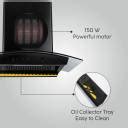 Glen 6058 Auto Clean Curved Glass Filter less Kitchen Chimney with ...