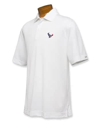 NFL Houston Texans Men's B and T DryTec Championship Polo, White, 4X ...