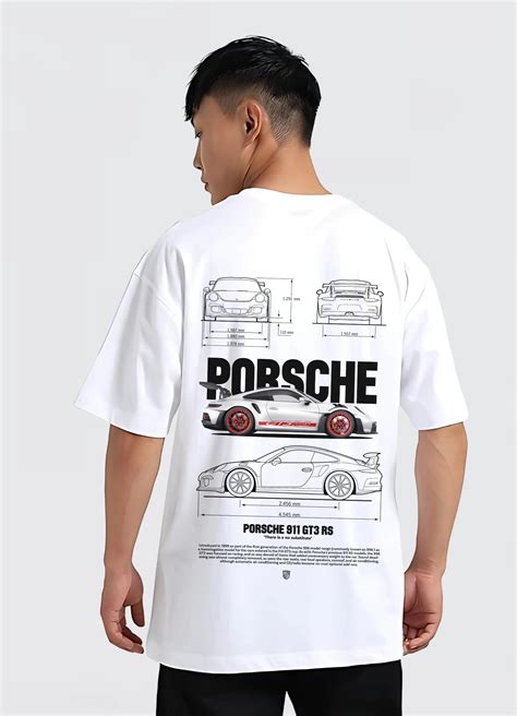 Porsche 911 GT3 RS Oversized T-shirt Off-white – Strells