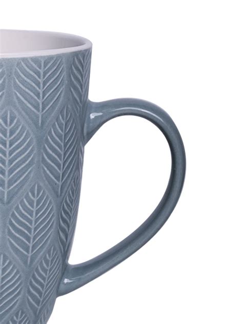 Lagoon Ceramic Mug - 360Ml, Leaf Pattern - Market99 – MARKET99