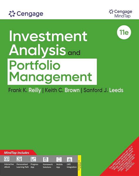 Buy Investment Analysis and Portfolio Management with MindTap, 11th ...