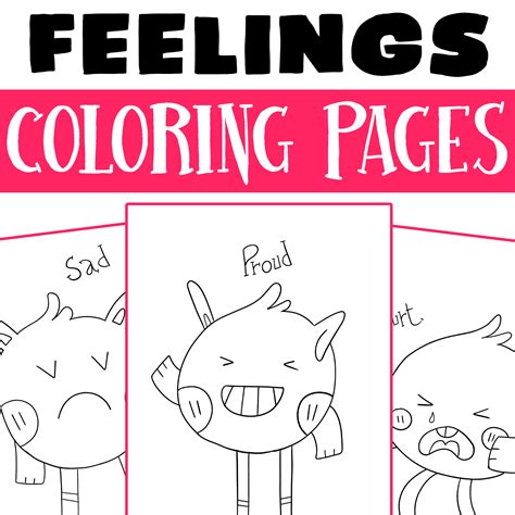 Coloring Sheets Emotions 1st And 2nd Grade Social Emotional Learning