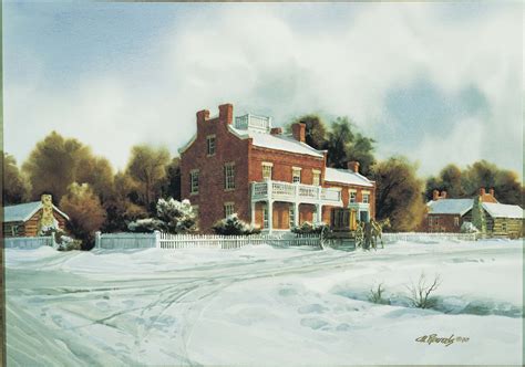 Heber C. Kimball Home Winter | Oakland temple, Nauvoo, Lds church history