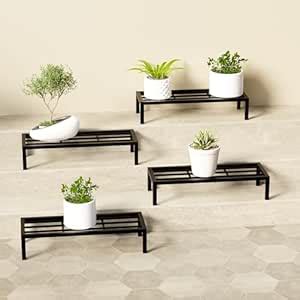 Lifelong Set of 4 Metal Plant Stand for Indoor & Outdoor