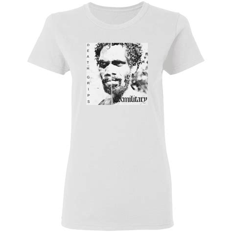 Death Grips Merch Exmilitary White T-Shirt - Briotee