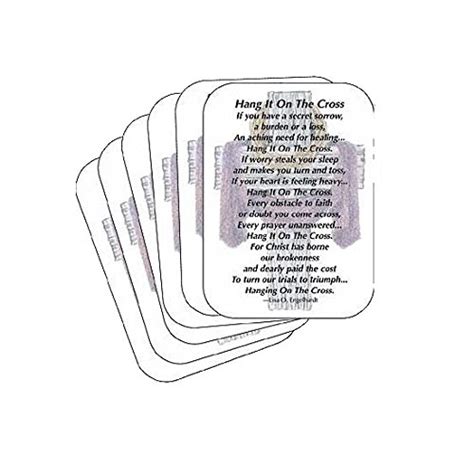 Abbey Gift 2.5" x 3.5" "Hang it on The Cross" Prayer Cards (31153C ...