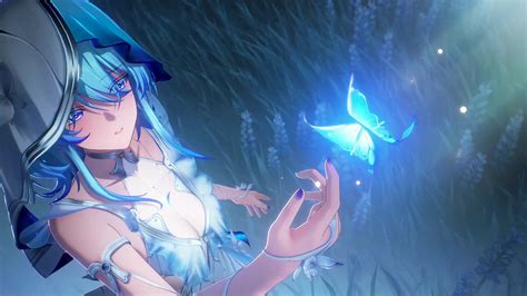 Shorekeeper Blue Butterfly Wuthering Waves Live Wallpaper - MoeWalls