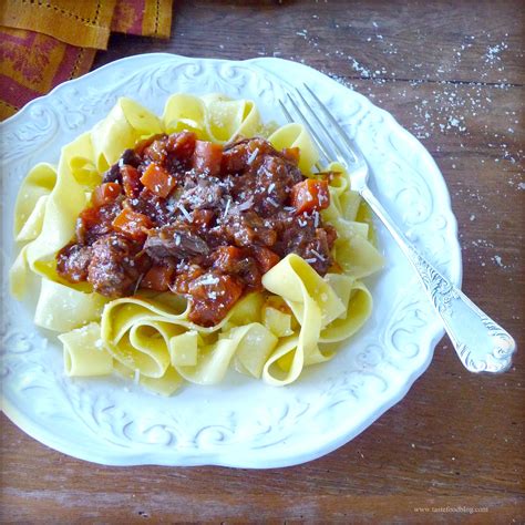 Boar Ragu with Pappardelle – TasteFood