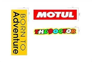 SIGN EVER Bike Combo Stickers Yamaha R15 Multi Coloured Decals L x H (5 ...