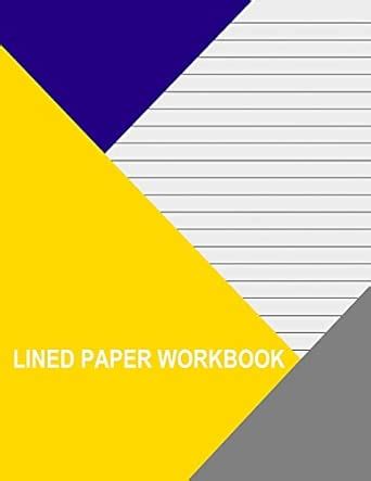 Lined Paper Workbook, Light Grey With Wide Black Lines : Wisteria, Thor ...
