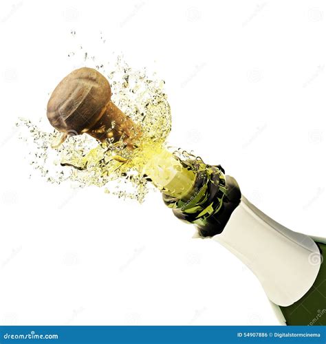 Champagne Bottle Popping Stock Photography | CartoonDealer.com #54907886