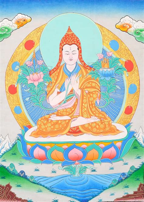 Exotic India Pundit Tsong Khapa - The Great Tibetan Buddhist Monk ...