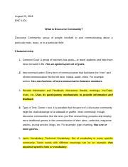 Image result for Discourse Community Examples