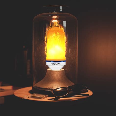 InterActiv ™ LED FLAME Effect Fire Light Bulbs, flameless, safe ...