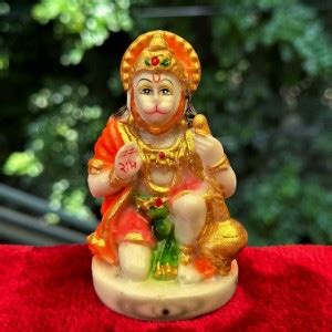 Chaque Decor Lord Hanuman Idol In Sitting Position Indian God Statues ...